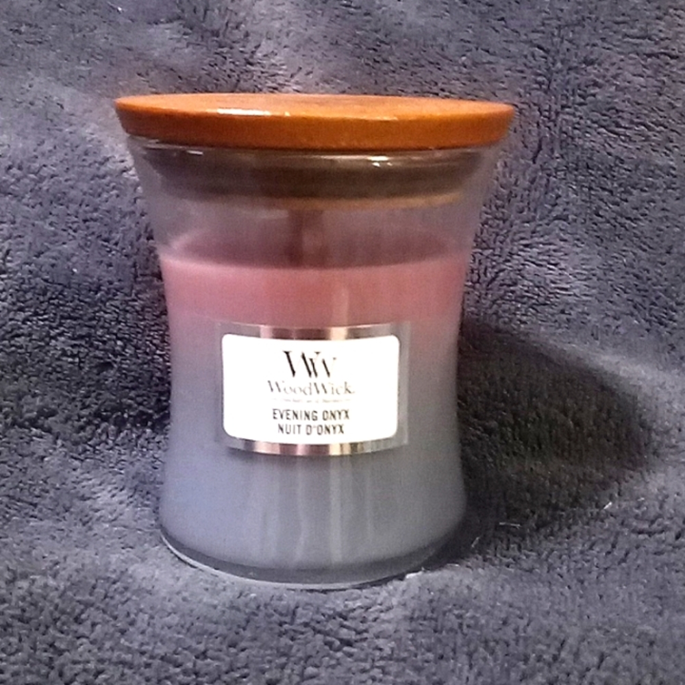Evening Onyx Woodwick Mini 3oz Candle New